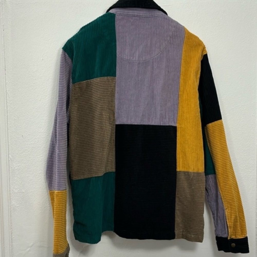 Urban Outfitters Patchwork Corduroy Jacket Size Medium Hipster - Picture 11 of 16